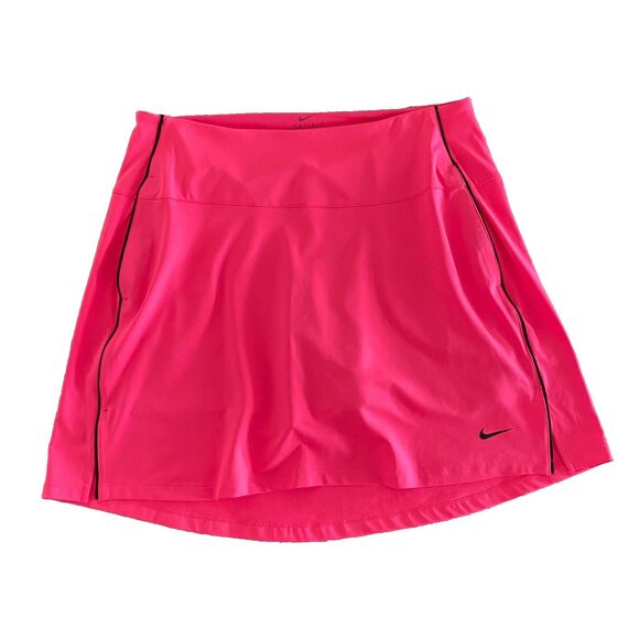 Nike Women's Dri-FIT Mid-Rise Golf Skirt Hyper Pink Size L Pockets‎ - Picture 1 of 11